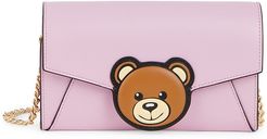 Bear Leather Wallet-On-Chain - Pink