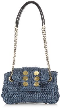 Capri Coins Mini Shoulder Bag - Denim Blue