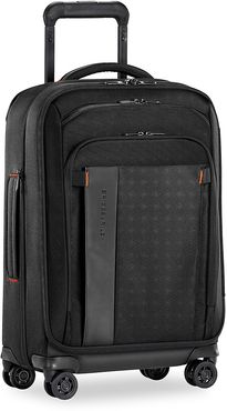 ZDX Carry-On Expandable Spinner Suitcase - Black - Size Medium