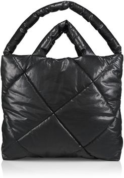 Large Quilted Tote - Black