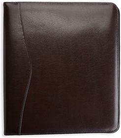 2-Inch Leather Ring Binder - Brown