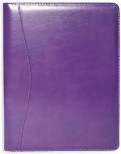 Executive Leather Writing Portfolio - Purple