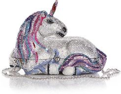 Unicorn Crystal Clutch - Silver Multi