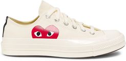 Peek-A-Boo Low-Top Canvas Sneakers - White - Size 5