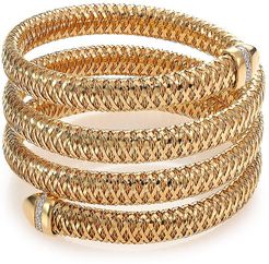 Primavera Diamond & 18K Yellow Gold 4-Row Wrap Bracelet - Gold