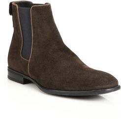 Adrian Suede Chelsea Boots - Dark Brown - Size 11.5