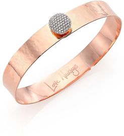 Affair Infinity Love Always Diamond & 14K Rose Gold Bangle Bracelet - Rose Gold