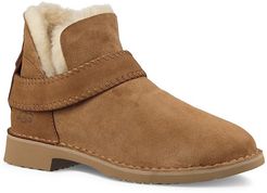 Mckay Sheepskin-Lined Suede Ankle Boots - Chestnut - Size 11