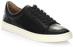 Ivy Leather Sneakers - Black - Size 8.5