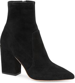 Isla Suede Ankle Boots - Black - Size 10