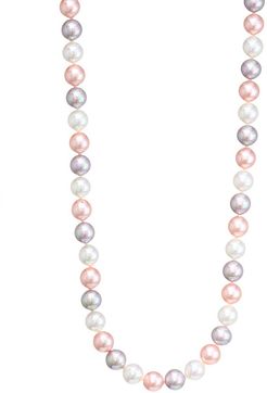 8mm Tri-Tone Pearl Necklace