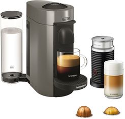 Vertuo Plus Coffee, Espresso Single-Serve Machine and Aeroccino Milk Frother Set - Grey