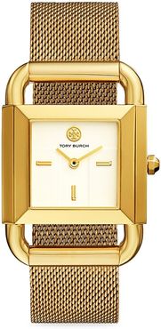 Phipps Goldtone Stainless Steel & Mesh Bracelet Watch - Yellow Gold