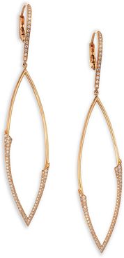 My Etho 18K Rose Gold & Diamond Earrings - Rose Gold