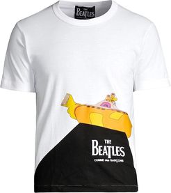 Beatles Yellow Submarine Cotton Tee - White - Size Small