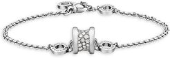 B.zero1 18K White Gold & Diamond Bracelet - White Gold - Size Medium