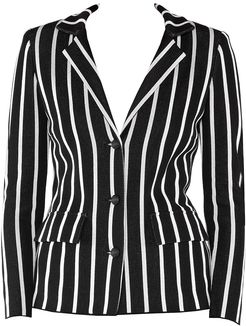 Striped Blazer - Black And White - Size 16