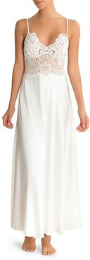 Lace Slip Gown - Ivory - Size Small