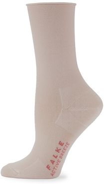 Active Breeze Socks - Rose White - Size 8