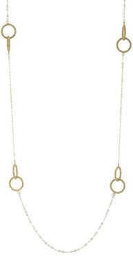 18K Yellow Gold Link Necklace - Gold