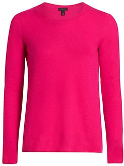 COLLECTION Featherweight Cashmere Sweater - Cosmos Rose - Size Large