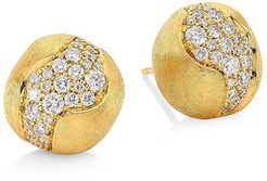 Africa Constellation 18K Gold & Diamond Stud Earrings