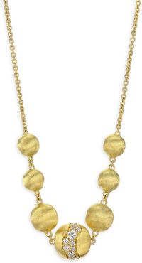 Africa Diamond & 18K Yellow Gold Necklace - Yellow Gold