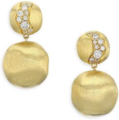 Africa Diamond & 18K Yellow GoldEarrings - Yellow Gold