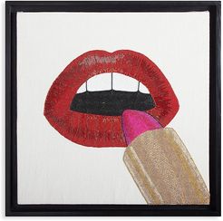 Lipstick Beaded Wall Art