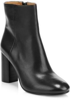 Lara Leather Ankle Boots - Black - Size 11