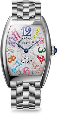 Cintree Curvex 35MM Color Dreams Stainless Steel Watch - Silver
