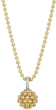 Flapper 18K Yellow Gold & Diamond Ball Pendant Necklace - Gold