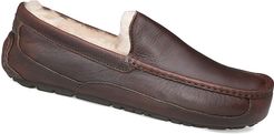 Ascot UGGpure-Lined Leather Slippers - China Tea - Size 8