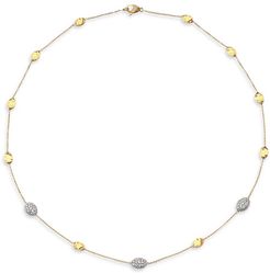 Siviglia Diamond & 18K Yellow Gold Station Necklace - Gold