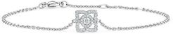 Enchanted Lotus Diamond & 18K White Gold Chain Bracelet - White Gold