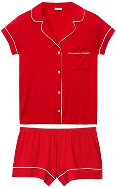 Gisele 2-Piece Short Pajama Set - Haute Red - Size Large