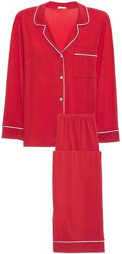 Gisele Long Pajama Set - Haute Red - Size XL