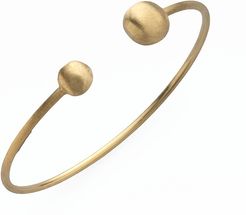 Africa 18K Yellow Gold Ball Cuff Bracelet - Gold