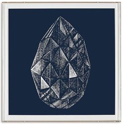 Framed Marquise-Shaped Diamond Print