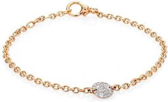 Sabbia Diamond & 18K Rose Gold Thin Bracelet - Rose Gold