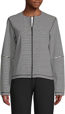 Striped Cotton-Blend Jacket