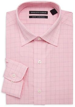 Slim-Fit Checker Print Shirt