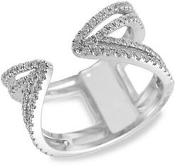 14K White Gold & Diamond Cocktail Ring