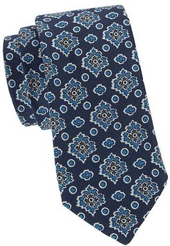 Floral Wool & Silk-Blend Tie