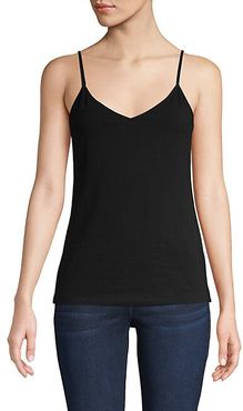 V-Neck Stretch-Cotton Camisole