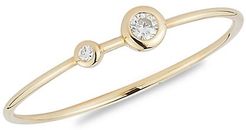 14K Yellow Gold Bezel Diamond Ring