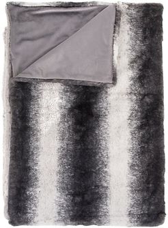 Irving Striped Faux Fur Throw