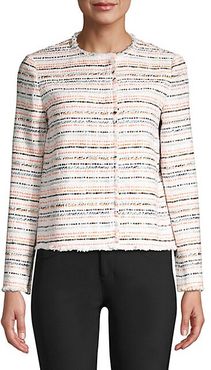 Albano Striped Tweed Jacket