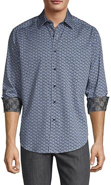 Classic-Fit Printed Long-Sleeve Shirt