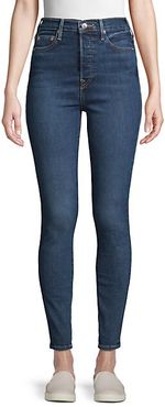 Caia Button Super Skinny Jeans